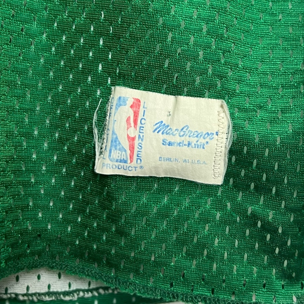 Vintage 80’s Sand Knit NBA Boston Celtics Basketball Jersey #33 Size XL - Picture 5 of 7